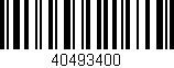Código de barras (EAN, GTIN, SKU, ISBN): '40493400'
