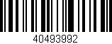 Código de barras (EAN, GTIN, SKU, ISBN): '40493992'