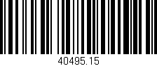 Código de barras (EAN, GTIN, SKU, ISBN): '40495.15'