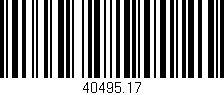 Código de barras (EAN, GTIN, SKU, ISBN): '40495.17'