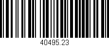 Código de barras (EAN, GTIN, SKU, ISBN): '40495.23'