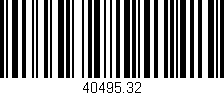 Código de barras (EAN, GTIN, SKU, ISBN): '40495.32'