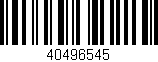 Código de barras (EAN, GTIN, SKU, ISBN): '40496545'