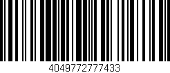 Código de barras (EAN, GTIN, SKU, ISBN): '4049772777433'