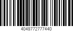 Código de barras (EAN, GTIN, SKU, ISBN): '4049772777440'