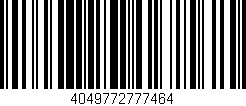 Código de barras (EAN, GTIN, SKU, ISBN): '4049772777464'