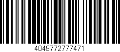 Código de barras (EAN, GTIN, SKU, ISBN): '4049772777471'