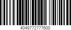 Código de barras (EAN, GTIN, SKU, ISBN): '4049772777600'