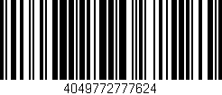 Código de barras (EAN, GTIN, SKU, ISBN): '4049772777624'