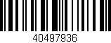 Código de barras (EAN, GTIN, SKU, ISBN): '40497936'