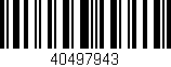 Código de barras (EAN, GTIN, SKU, ISBN): '40497943'
