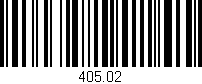 Código de barras (EAN, GTIN, SKU, ISBN): '405.02'