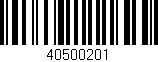 Código de barras (EAN, GTIN, SKU, ISBN): '40500201'