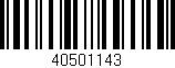 Código de barras (EAN, GTIN, SKU, ISBN): '40501143'