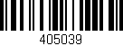 Código de barras (EAN, GTIN, SKU, ISBN): '405039'