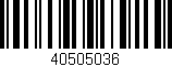 Código de barras (EAN, GTIN, SKU, ISBN): '40505036'