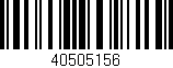 Código de barras (EAN, GTIN, SKU, ISBN): '40505156'