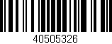 Código de barras (EAN, GTIN, SKU, ISBN): '40505326'