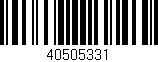 Código de barras (EAN, GTIN, SKU, ISBN): '40505331'