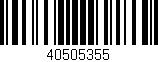 Código de barras (EAN, GTIN, SKU, ISBN): '40505355'