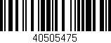 Código de barras (EAN, GTIN, SKU, ISBN): '40505475'