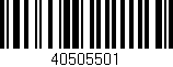 Código de barras (EAN, GTIN, SKU, ISBN): '40505501'