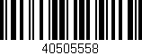 Código de barras (EAN, GTIN, SKU, ISBN): '40505558'