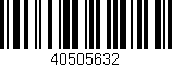 Código de barras (EAN, GTIN, SKU, ISBN): '40505632'