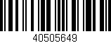 Código de barras (EAN, GTIN, SKU, ISBN): '40505649'