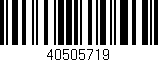 Código de barras (EAN, GTIN, SKU, ISBN): '40505719'