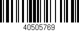 Código de barras (EAN, GTIN, SKU, ISBN): '40505769'