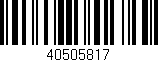 Código de barras (EAN, GTIN, SKU, ISBN): '40505817'