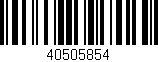 Código de barras (EAN, GTIN, SKU, ISBN): '40505854'