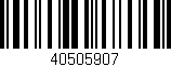 Código de barras (EAN, GTIN, SKU, ISBN): '40505907'