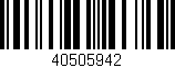 Código de barras (EAN, GTIN, SKU, ISBN): '40505942'