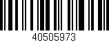 Código de barras (EAN, GTIN, SKU, ISBN): '40505973'