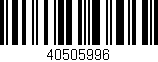 Código de barras (EAN, GTIN, SKU, ISBN): '40505996'