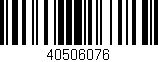 Código de barras (EAN, GTIN, SKU, ISBN): '40506076'