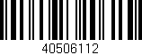 Código de barras (EAN, GTIN, SKU, ISBN): '40506112'