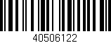 Código de barras (EAN, GTIN, SKU, ISBN): '40506122'