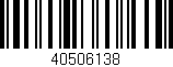 Código de barras (EAN, GTIN, SKU, ISBN): '40506138'