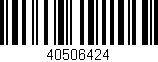 Código de barras (EAN, GTIN, SKU, ISBN): '40506424'