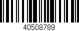 Código de barras (EAN, GTIN, SKU, ISBN): '40508789'