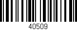 Código de barras (EAN, GTIN, SKU, ISBN): '40509'