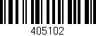 Código de barras (EAN, GTIN, SKU, ISBN): '405102'