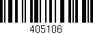 Código de barras (EAN, GTIN, SKU, ISBN): '405106'