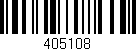 Código de barras (EAN, GTIN, SKU, ISBN): '405108'