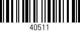 Código de barras (EAN, GTIN, SKU, ISBN): '40511'