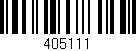Código de barras (EAN, GTIN, SKU, ISBN): '405111'