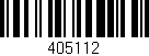 Código de barras (EAN, GTIN, SKU, ISBN): '405112'